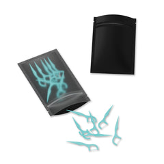 Flat Matte Plastic Zipper Seal Bags with Frosted Window