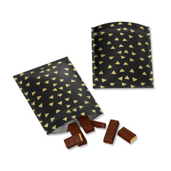Triangle Pattern Matte Double-Sided Aluminum Mylar Zipper Seal Bags