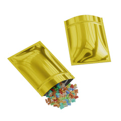 Double-Sided Smooth Glossy Mylar Zipper Seal Packaging Bags