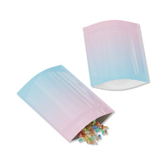 Glossy Double-Sided Cotton Candy Pink Two-Tone Ombre Gradient Mylar Stand Strong® Bags