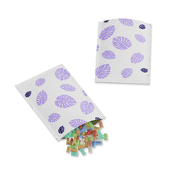 Colorful Leaf Design Aluminum Open Top Bags