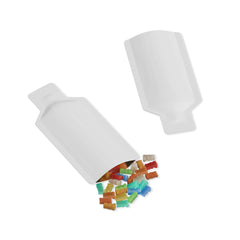 Double-Sided Glossy Aluminum Bottle Shape Open Bottom Bags