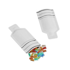 Double-Sided Aluminum Bottle-Shaped Open Bottom Packaging Bags