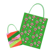 Merry Christmas Kraft Gift Bags with Handle