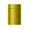 Customizable Double-Sided Matte Mylar Stand Up Zipper Seal Bags (Basic Printing) - Brass Gold