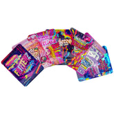 Holographic Foodie Designed Smell Proof Metallized Foil Stand Strong® Bags