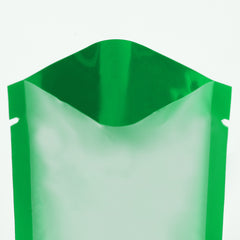 Matte Half Color Plastic Open Top Stand Up SlickSeal™ Bags