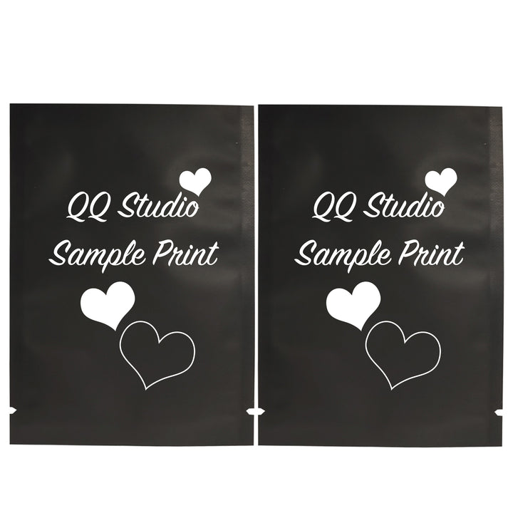 QQ Studio® Matte Mylar Foil Open Fill Bags (Double Side Print)