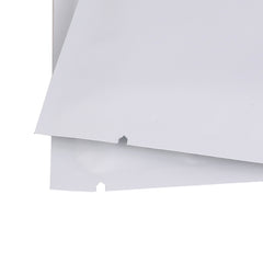 Matte Cotton White Mylar Foil Open Fill Bags