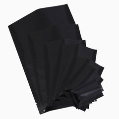 Glossy Mirror Black Mylar Foil Open Fill Bags