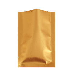 Matte Rolly Gold Mylar Foil Open Fill Bags