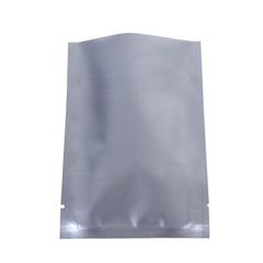 Matte Nickel Silver Mylar Foil Open Fill Bags