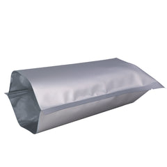 Matte Nickel Silver Mylar Foil Open Fill Bags