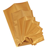Matte Rolly Gold Mylar Foil Open Fill Bags