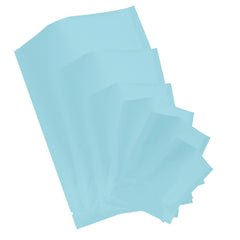 Matte Powder Blue Mylar Foil Open Fill Bags