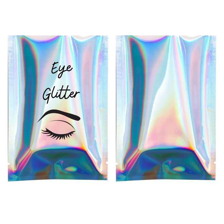 QQ Studio® Glossy Diamond Holographic Mylar Foil Open Fill SlickSeal™ Bags (Single Side Print)