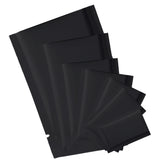 Matte Waxed Black Mylar Foil Open Fill Bags