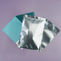 Matte Nickel Silver Mylar Foil Open Fill Bags