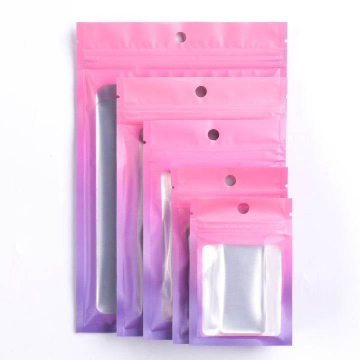 QQ Studio® Matte Sugilite Pink Gradient QuickQlick® Bags with Translucent Window
