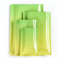 Glossy Double-Sided Ripening Yellow Ombre Gradient Mylar SlickSeal™ Bags
