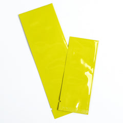 Double-Sided Glossy Tangelo Yellow Aluminum SlickSeal™ Stick Pouches