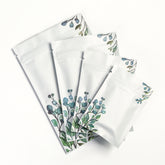 Matte Winter Meadow White Foil Zipper Seal Bags