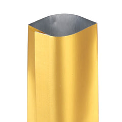 Long Glossy Sunshine Gold Aluminum Open Stick Bags