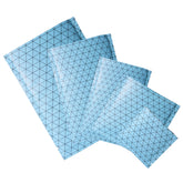 Trippy Blue Prism Design Aluminum Foil Open Top Bags
