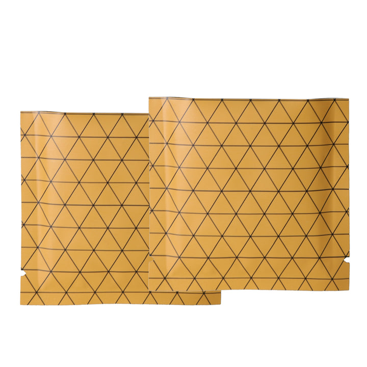 QQ Studio® Jack o Lantern Orange Prism Design Aluminum Foil Open Top Bags