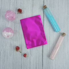 Matte Half Eggplant Purple Mylar Flat Open Top Bags