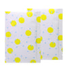 White with Pineapple Yellow Polka Dot Aluminum Open Top Bags - Pineapple Yellow