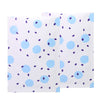 White with Berry Blue Polka Dot Aluminum Open Top Bags - Berry Blue