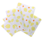 Autumn Yellow Leaf Design Aluminum Open Top Bags