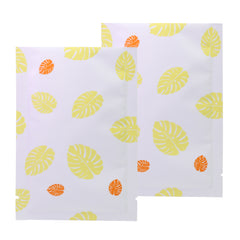 Autumn Yellow Leaf Design Aluminum Open Top Bags