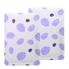 Lilac Purple Leaf Design Aluminum Open Top Bags - Lilac Purple