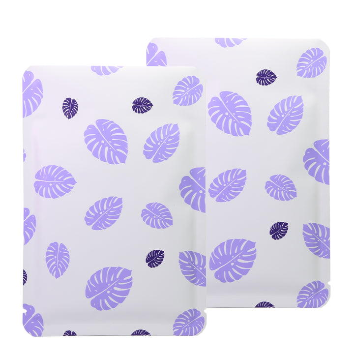 QQ Studio® Lilac Purple Leaf Design Aluminum Open Top Bags