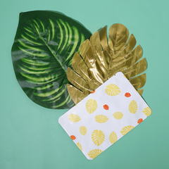 Autumn Yellow Leaf Design Aluminum Open Top Bags