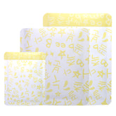 Bumblebee Yellow Graffiti Letters Design Aluminum Open Top Bags