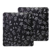 Graffiti Chalkboard Black Aluminum Open Top Bags - Chalkboard Black