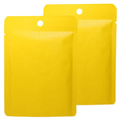 Matte Amber Gold Bottom Fill Aluminum Bags with Round Hang Hole