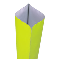 Matte Lime Green Bottom Fill Aluminum Bags with Round Hang Hole