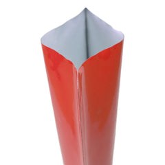 Glossy Crimson Red Bottom Fill Aluminum Bags with Round Hang Hole