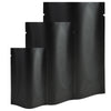 Double-Sided Matte Mylar Open Top Heat Sealable Stand-Up Bag - Waxed Black