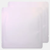 Matte Snowy White Aluminum Open Fill Square Bag