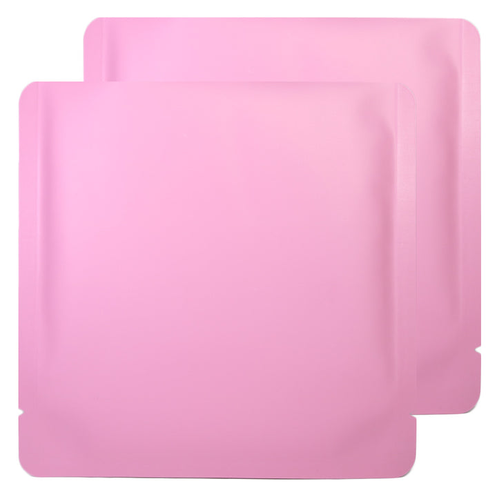QQ Studio® Matte Candy Pink Aluminum Open Fill Square Bag
