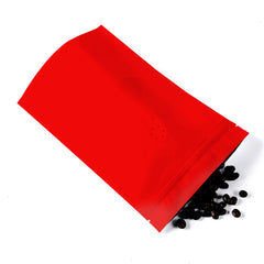 Matte Firetruck Red Mylar Foil Stand Strong® Coffee Valve Bags