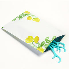 Matte Tulip White Flower Designed Foil Zipper Seal Bags