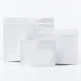 Double-Sided Glossy Arctic White Horizontal Mylar Stand Strong® Bags