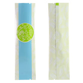 Glossy Fresh Blue Metallized Open Top Stick Bag with Round Bakery Design