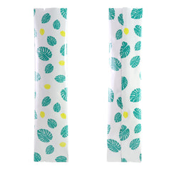 Glossy Hunter Green Leaf Design Metallized Open Top Stick Bag